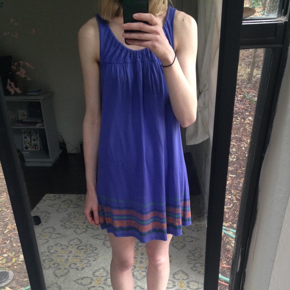 Wish Blue Vintage Inspired Mod Shift Dress